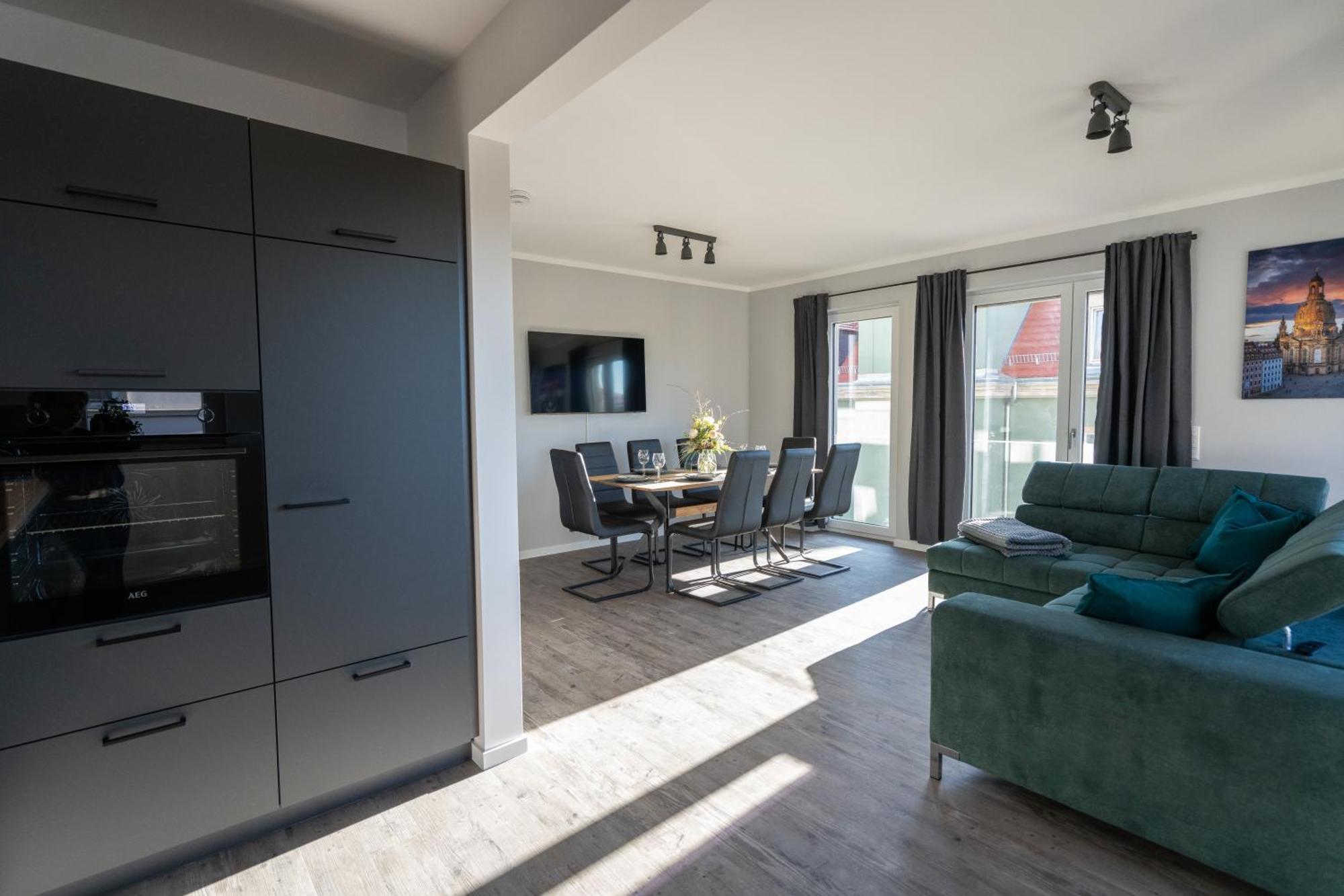 Supreme City Dream Mit Terrasse Und Parkplatz - 110M² Dresde Exterior foto